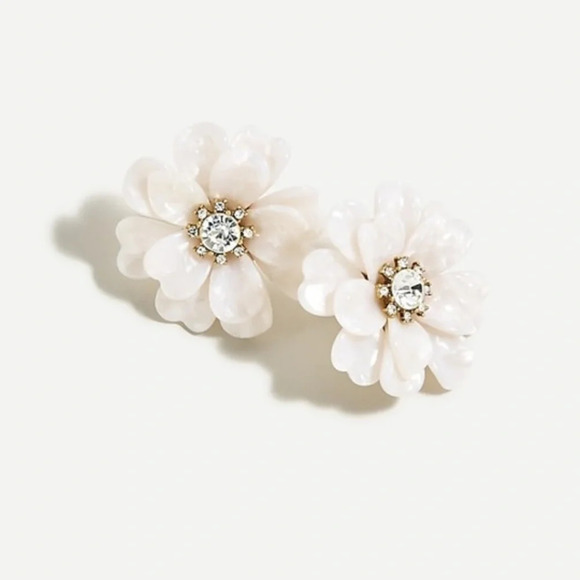 J. Crew Full Bloom Flower Earrings - Picture 1 of 1